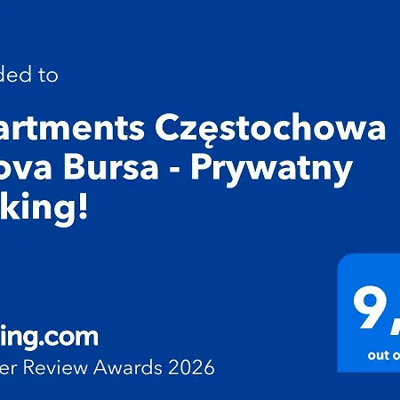 - Nova Bursa - Prywatny Parking! Apartment Czestochowa